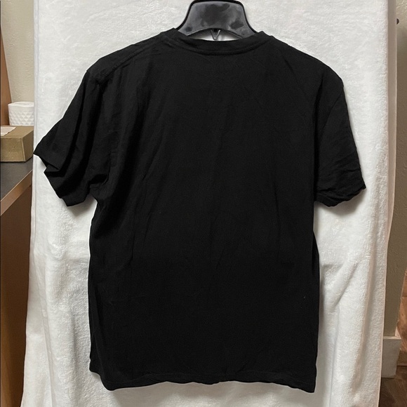 Point Blank Black Graphic T-Shirt with Fire and Ice Heart Design Men’s Size L - Picture 4 of 4